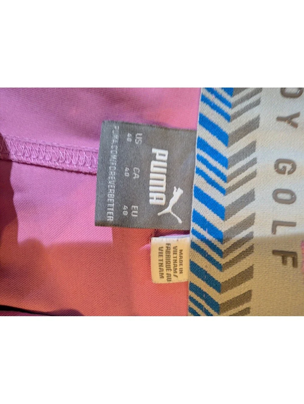 Puma Golf Men's Pink Performance Golf Shorts Size 40 Stretch Flat Front 9